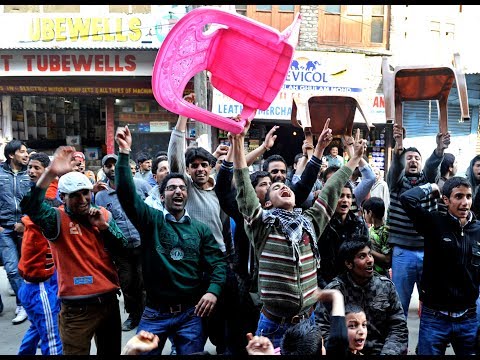 Kashmiris Celebrating Pakistan's