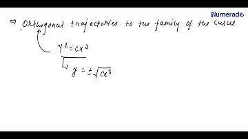 Find the equation of the orthogonal trajectories to the given family of curves. y^2=c x^3