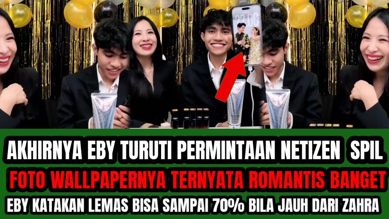 APAPUN KAN KULAKUKAN ASAL FANS ZAHBY BAHAGIA‼️AKHIRNYA EBY TUNJUKAN FOTO WALLPAPERNYA YANG ROMANTIS 