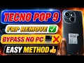 Tecno Pop 9 KL4h Google:Frp Bypass Without Pc 2026   WiFi Share Option Not Available   Android 14