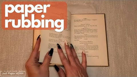 🧡 ASMR 😌 》Page Rubbing and Creasing  ▪︎ Sleep and Relaxation ▪︎ No Talking