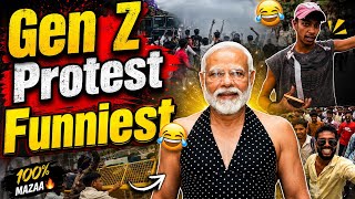 Gen Z Protest in India 😂 | Viral Funny Meme Moments