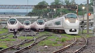 E657系 K1編成 651系オマージュカラー⬜🟩 特急ひたち２号充当 出庫💨 運転士さん警笛ありがとうございます😊