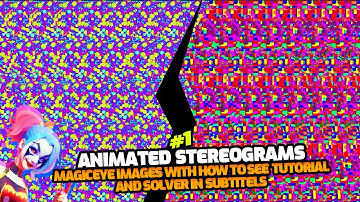ANIMATED STEREOGRAMS #1 (MAGIC EYE PICTURES WITH ANSWERS & HOW TO SEE MAGIC EYE TUTORIAL) #magiceye