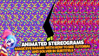 ANIMATED STEREOGRAMS #1 (MAGIC EYE PICTURES WITH ANSWERS & HOW TO SEE MAGIC EYE TUTORIAL) #magiceye