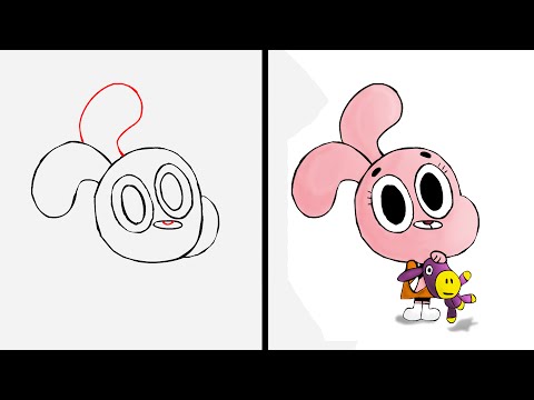 Hoe te tekenen wondere wereld van Gumball- Anais Watterson