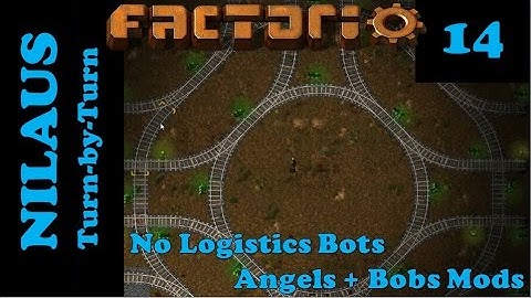 Lets Play Factorio S6E14 - 4 track roundabout and starting the internal train routes