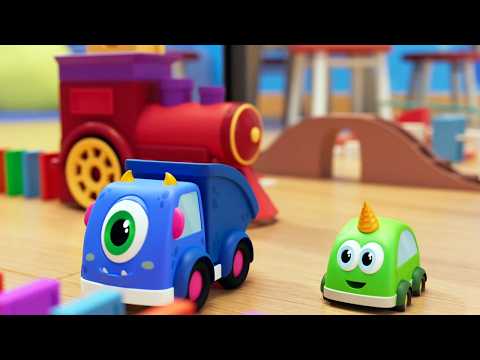 Машинки Мокас - Поезд Домино 🚕 2 сезон 🚚 Развивающие мультфильмы 🚗