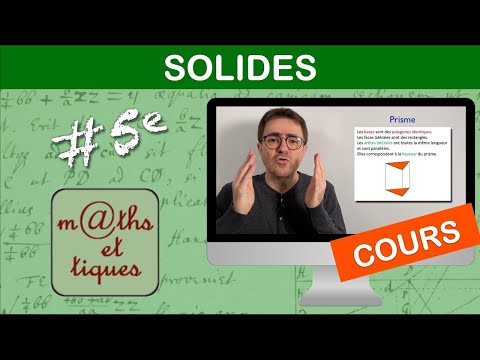 LE COURS : Solides - Cinquième