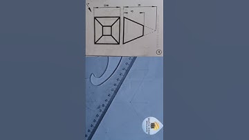 Truncated Square Base Pyramid In Isometric Projection