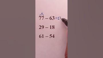 One Trick to Subtract Any Two Numbers Instantly! #mathtrick #maths #mathematics #math #mathstricks