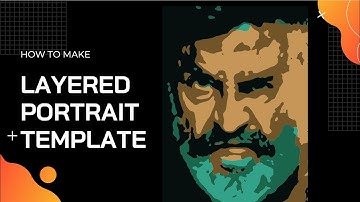 HOW TO | LAYERED PAPER PORTRAIT TEMPLATE | DIY TEMPLATE FOR PAPER CUTTING | PAPER CUTTING TUTORIAL