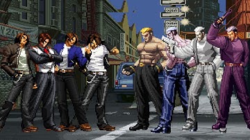 [KOF Mugen] Kyo Kusanagi Team vs Ryuji Yamazaki Team
