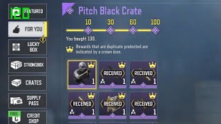 I Opened the Pitch Black Crate 100 Times and still didn't get the Roze Skin