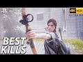 The last of us 2 ps5  best kills 8  grounded   4k 60fps