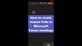 📞 How to create instant Polls in Microsoft Teams meetings #shorts screenshot 4
