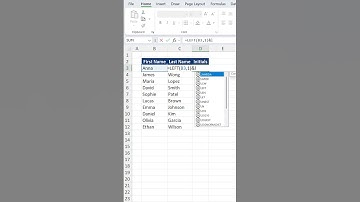 How to Extract the Initials From a Name in Excel