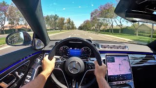 Тест-драйв Mercedes-Benz S 580 2021 года от первого лица (3D-аудио) (ASMR)