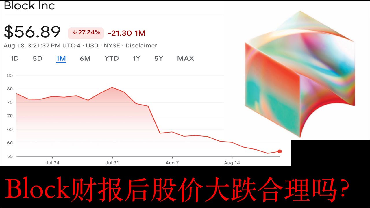 Block财报后股价大跌合理吗？ Block 二季度电话会议解析 #block $SQ