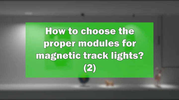 Proper Modules for magnetic Track Lights pt.1