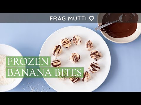 Frozen Banana Bites ❄️🍌 Gesunder Snack mit nur 4 Zutaten!