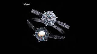 Times Gem Classic 6 Claws Earrings