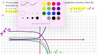 2020 Year 11 Maths Advanced Ex 9B/11B Transformations of e^x Soltuions