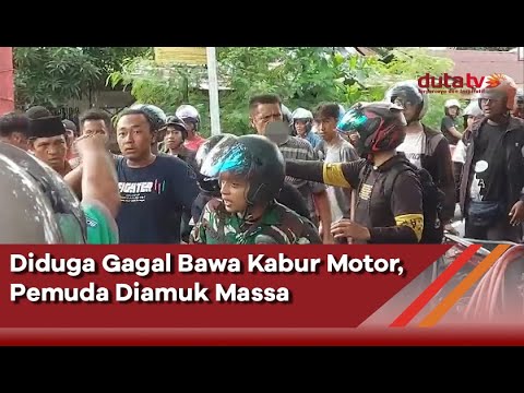 Diduga Gagal Bawa Kabur Motor, Pemuda Di4muk Massa