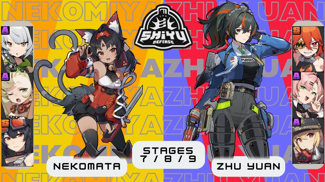 Nekomata and Zhu Yuan clean up Shiyu Defense stages 7 & 8 & 9 - Zenless ...