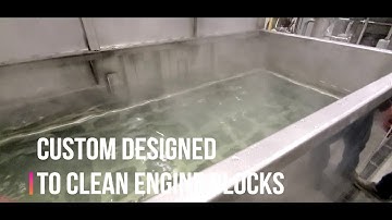 Custom Dip Agitation Parts Washer for Cleaning Engine Blocks | Jenfab