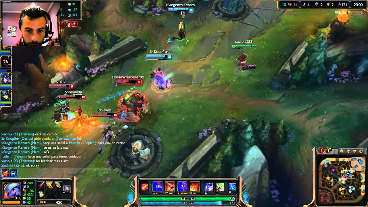 leage of legend- tristana ADC bot