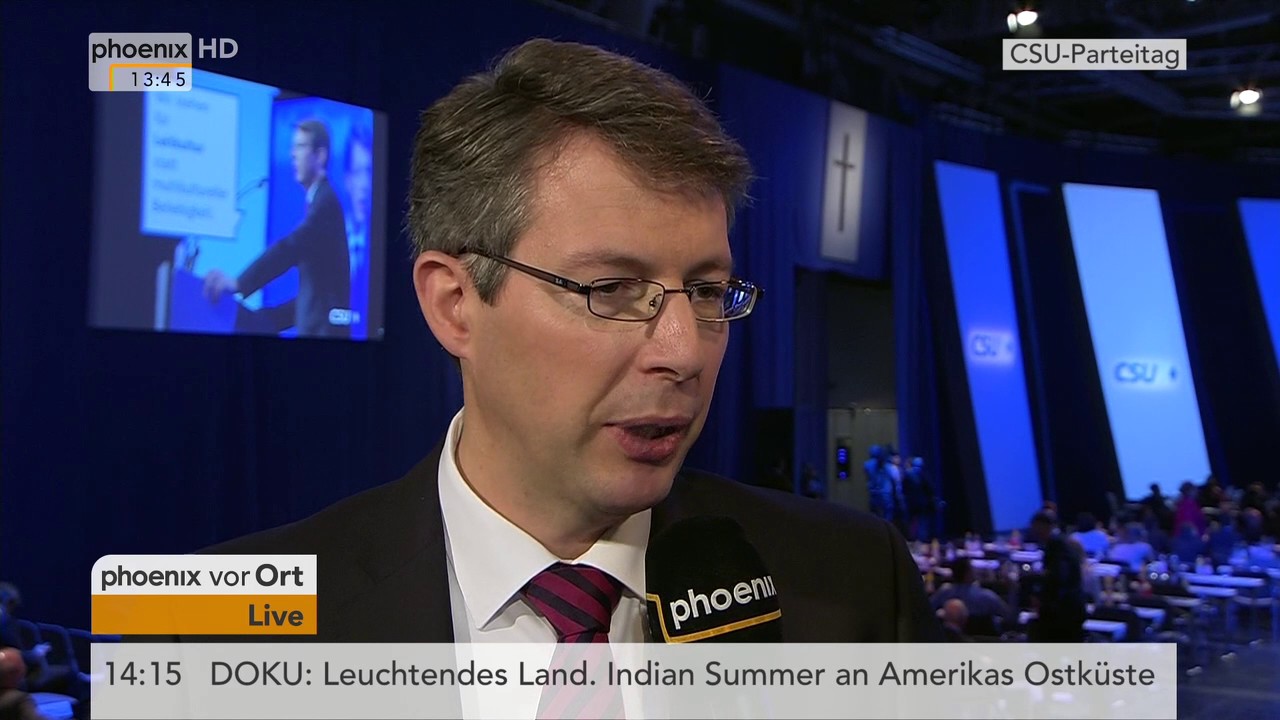 CSU-Parteitag: Markus Blume im Interview am 05.11.2016