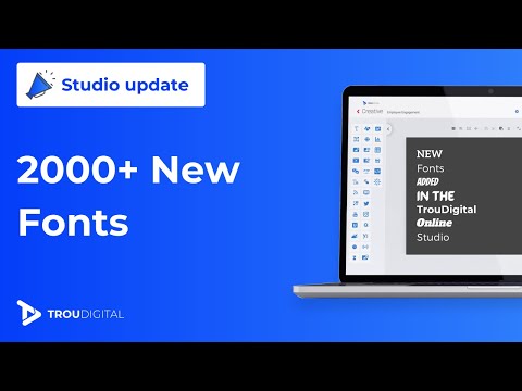 TrouDigital Add 2000+ New Fonts To The Online Studio TrouDigital