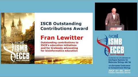 ISCB Outstanding Contribution Award - Special Presentations - ISMB/ECCB 2017