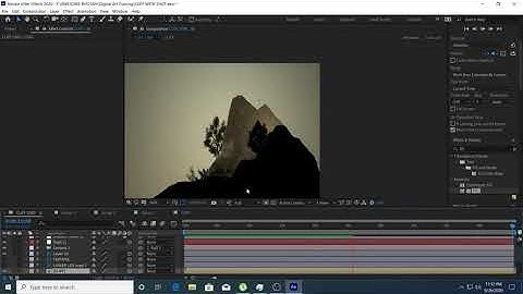 Easy 2.5D ANIMATION in After Effect CC2020 (Timelapse)