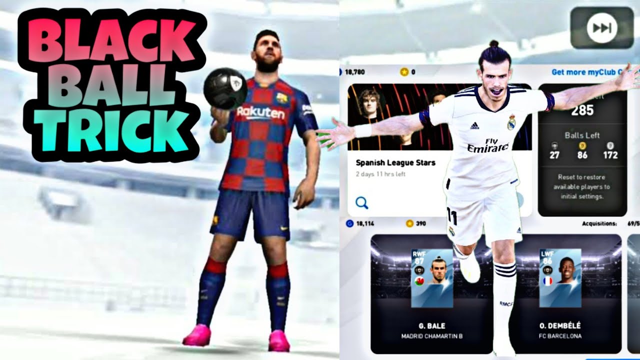NEW BLACKBALL TRICK IN SPANISH LEAGUE STARS BOX DRAW PES 2020 || BUG TRICK || WORKING TRICK
