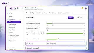Mera Monitor General Configuration Settings | Work Tracking, Attendance & Alerts Setup