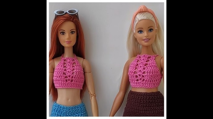 Moda Barbie Crochê - Aula nº 7 - Vestido 