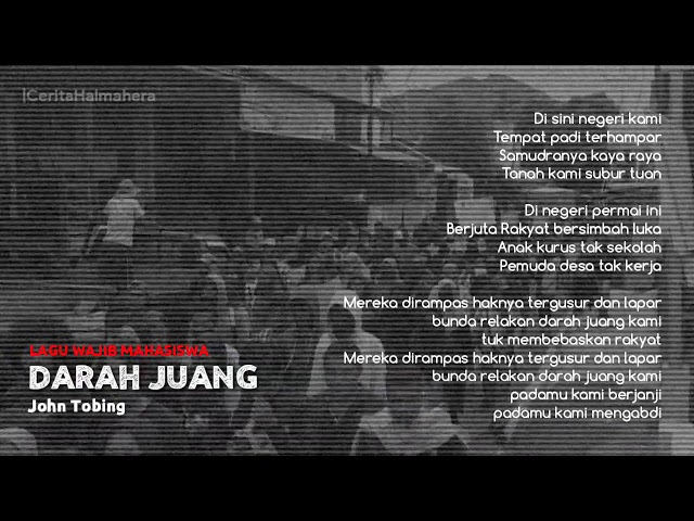 Lagu Wajib Mahasiswa - Darah Juang | Lirik class=