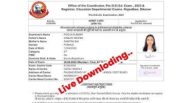 BSTC Admit Card 2023 Kaise Download Kare ? How To Download Rajasthan BSTC Admit Card 2023 ?