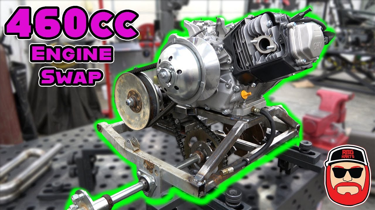How To 460cc Swap Your Go Kart ~ Yerfdog Spiderbox Swing Arm