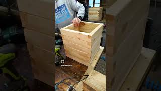 Drewniana donica skrzynia ogrodowa #drewnosfera #donica #skrzynia #ogrodnictwo #wiosna #diy #viral