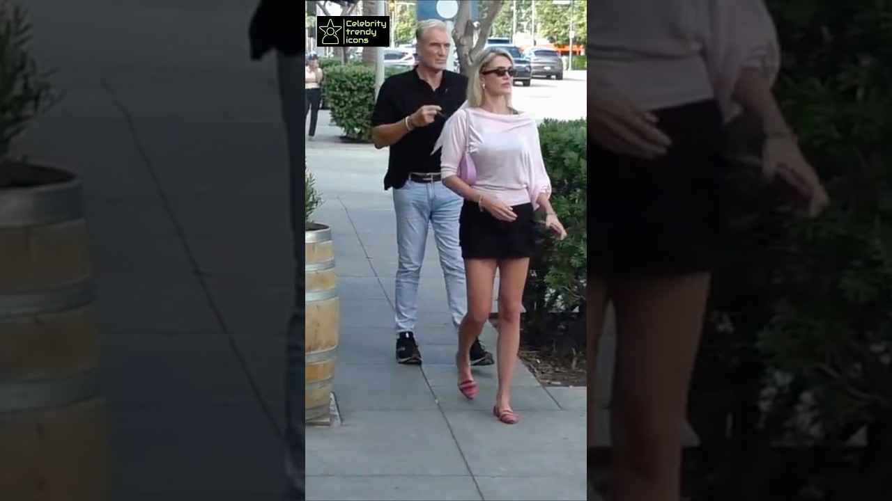 Dolph Lundgren with Wife Leaving for Home after Lunch ❤️😍 