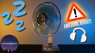 Oscillating retro fan sound for fast and deep sleep - Black Screen after 1 h