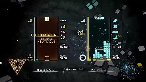 Casually doing an Ultimatris in ranked zone battle | Tetris Effect