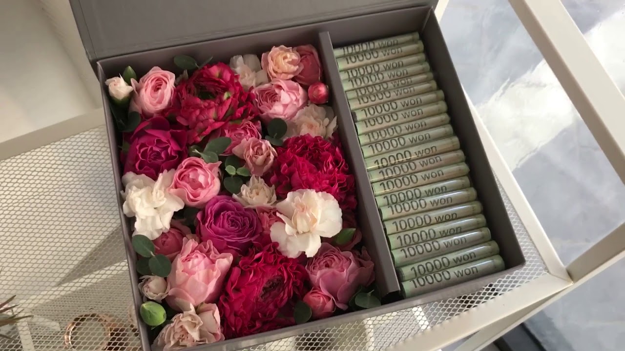 Flower money box design / 플라워 용돈박스 YouTube