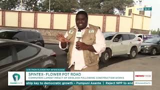 Spintex-Flower Pot Road: Commuters Lament Impact of Gridlock Due to Construction Works
