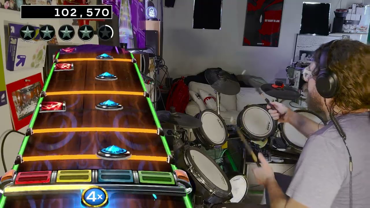 Guerrilla Radio (Rage Against the Machine)(isolated drums) RB4 chart drum cover