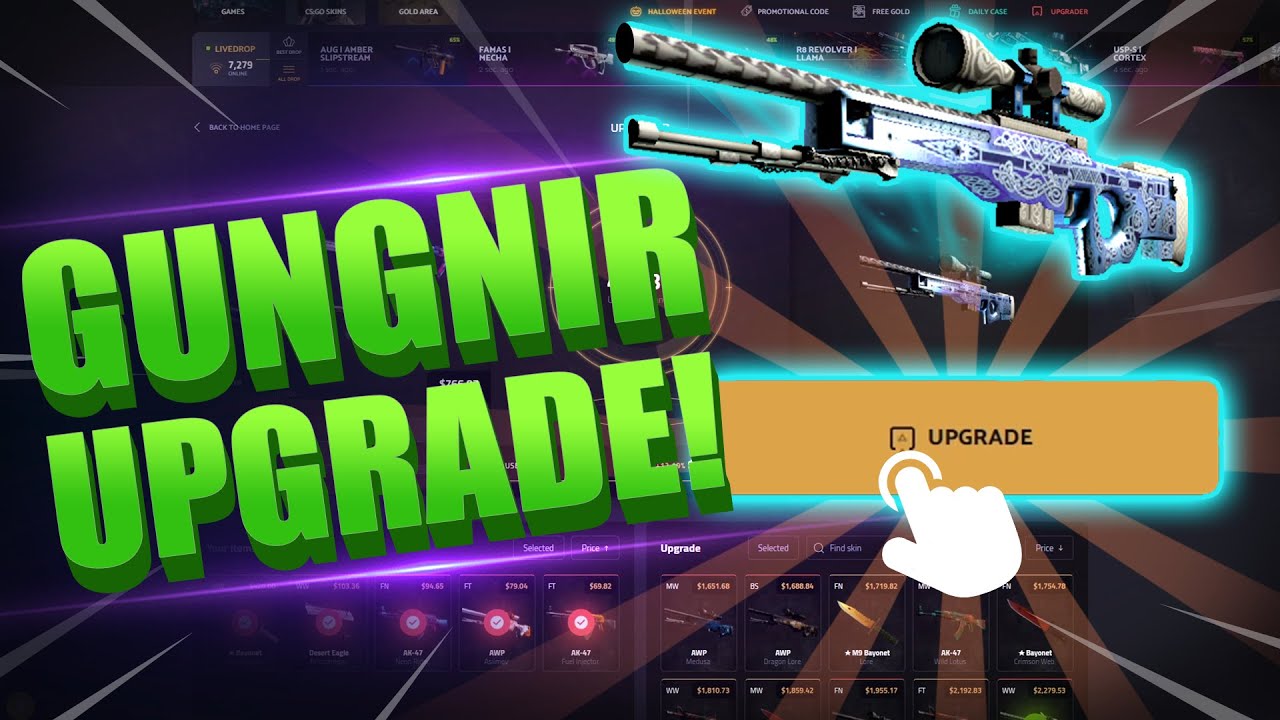I did an All-In Gungnir Upgrade... | KeyDrop CSGO Gambling | AnoN