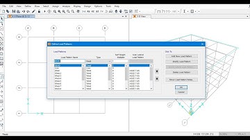 Design and Analysis of Sturctures in SAP2000;Defining  load patterns and Combinations